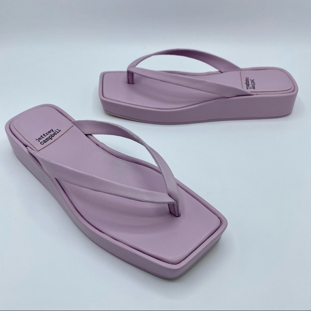 Jeffrey Campbell Dusty Lilac Flavio Platform Flip Flop Sandal - Picture 3 of 15